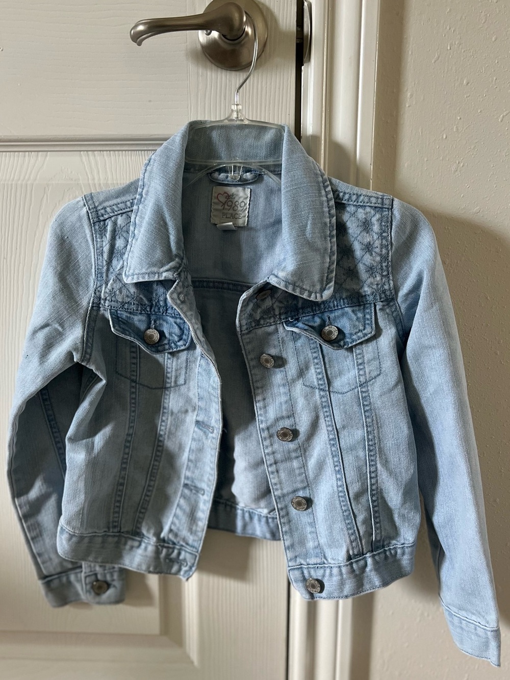 1989 Place Light Blue Denim Jean Jacket for Kids